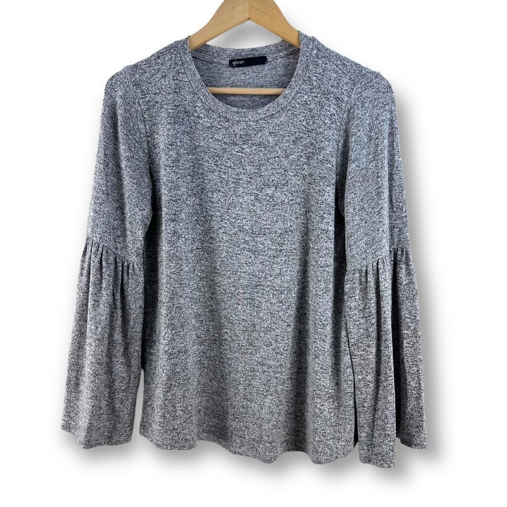 Gibson gray heather bell‎ sleeve top size SP